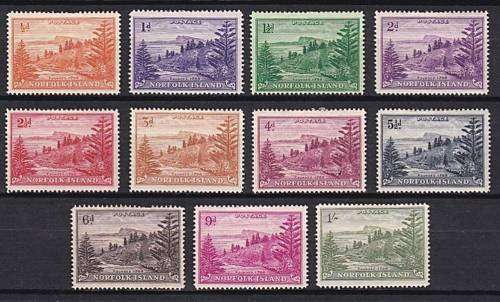 1947 Norfolk Island Mint Short Set to 1/-.  Good CV!!