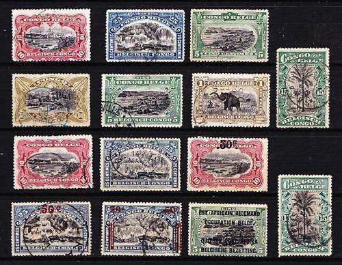 Early Belgian Congo Selection of some scarce editions - CV=3500+++