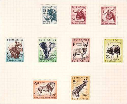 Both the 1954 & 1959-61 Animal Definitive Issues - Mint lightly hindged on paper. Great Value!