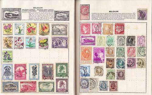 Extremely Neat and Clean Album!!! Express Loose Leaf Stamp Album Illustrated.