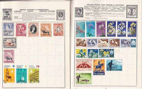 Extremely Neat and Clean Album!!! Express Loose Leaf Stamp Album Illustrated.