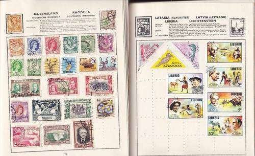 Extremely Neat and Clean Album!!! Express Loose Leaf Stamp Album Illustrated.