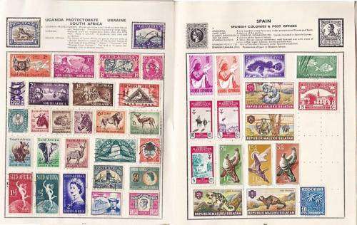 Extremely Neat and Clean Album!!! Express Loose Leaf Stamp Album Illustrated.