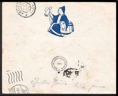 Very Scarce 1906 Bayern Covers "NURNBERG" to "AMSTERDAM" with Excellent Postmarks - See all the SCAN