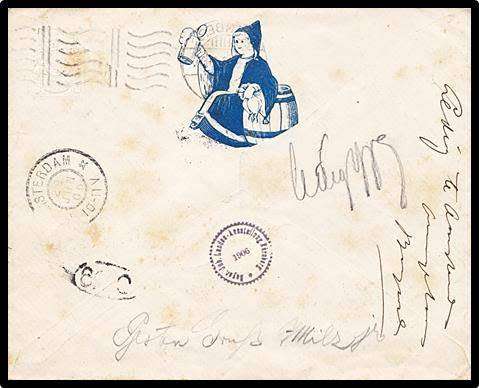 Very Scarce 1906 Bayern Covers "NURNBERG" to "AMSTERDAM" with Excellent Postmarks - See all the SCAN