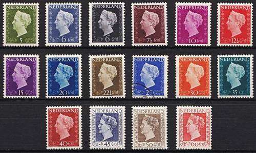 Netherlands 1947-48 Queen Wilhelmina UMM(**) Set to 60c  (25c  Used)   - CV  R3,000+