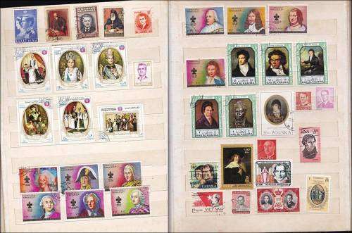 Excellent Thematic Stockbook - Famous people & Traditional Dress - Some excellent items !!!!