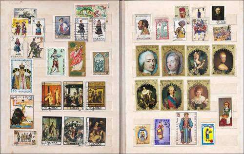 Excellent Thematic Stockbook - Famous people & Traditional Dress - Some excellent items !!!!