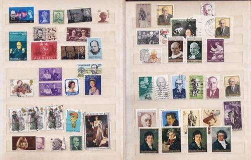 Excellent Thematic Stockbook - Famous people & Traditional Dress - Some excellent items !!!!