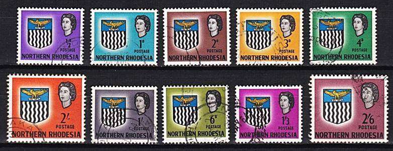 Northern Rhodesia QEII VFU Short Sets!
