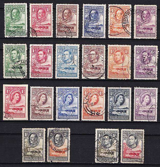 Bechuanaland KINGS & QUEENS Short Fine Used Sets - CV = R900+