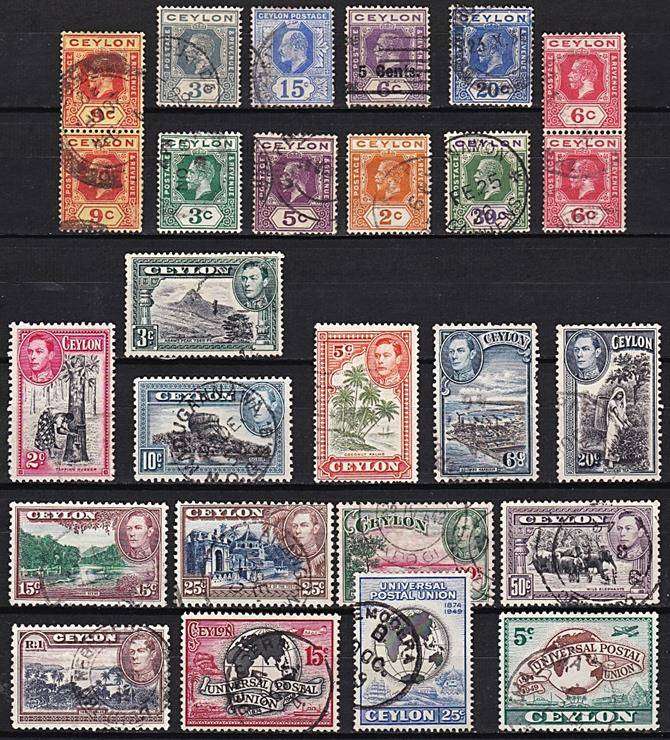 Ceylon VFU - KEVII, KGV, KGVI & Scarce UPU Selection