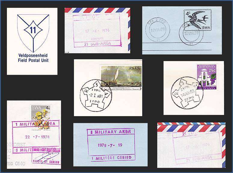 S.A. Bush War:  29 x "FIELD POST OFFICE" Covers - Various Locations - 1 x Large UNTAG Cover