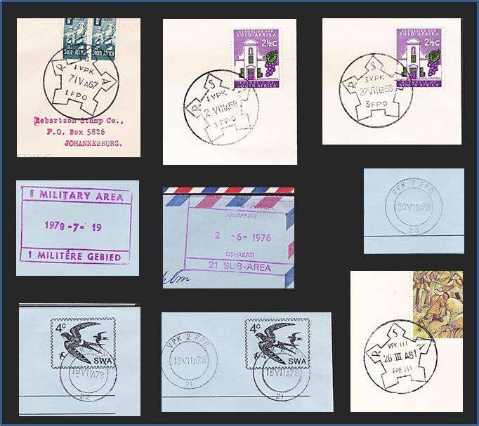 S.A. Bush War:  29 x "FIELD POST OFFICE" Covers - Various Locations - 1 x Large UNTAG Cover