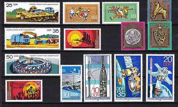 East Germany Jan 1977 - March 1978 UMM (**) Selection - VERY FINE - CV = R1,000+