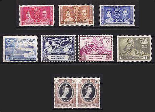 Bechuanaland 1937-1965 Selection of Mint (*) / (**) - Very nice lot !