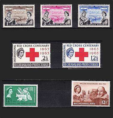 Bechuanaland 1937-1965 Selection of Mint (*) / (**) - Very nice lot !