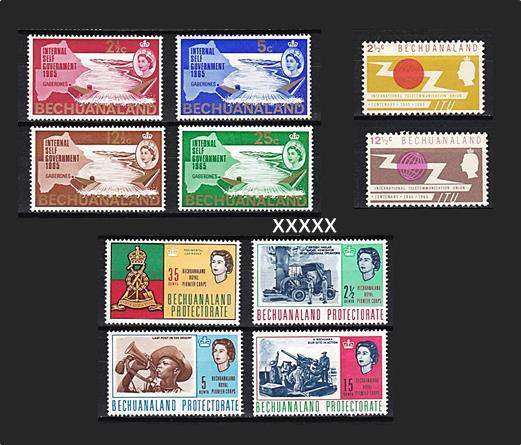Bechuanaland 1937-1965 Selection of Mint (*) / (**) - Very nice lot !