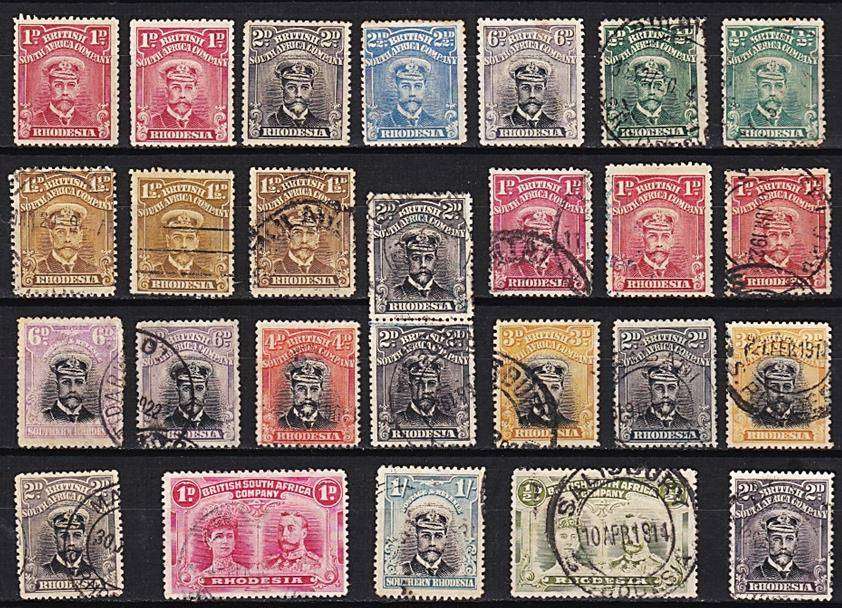 1913 BSAC Admirals Used & Mint (*) Selection with Various Perforations & Plates - HIGH CV!!!
