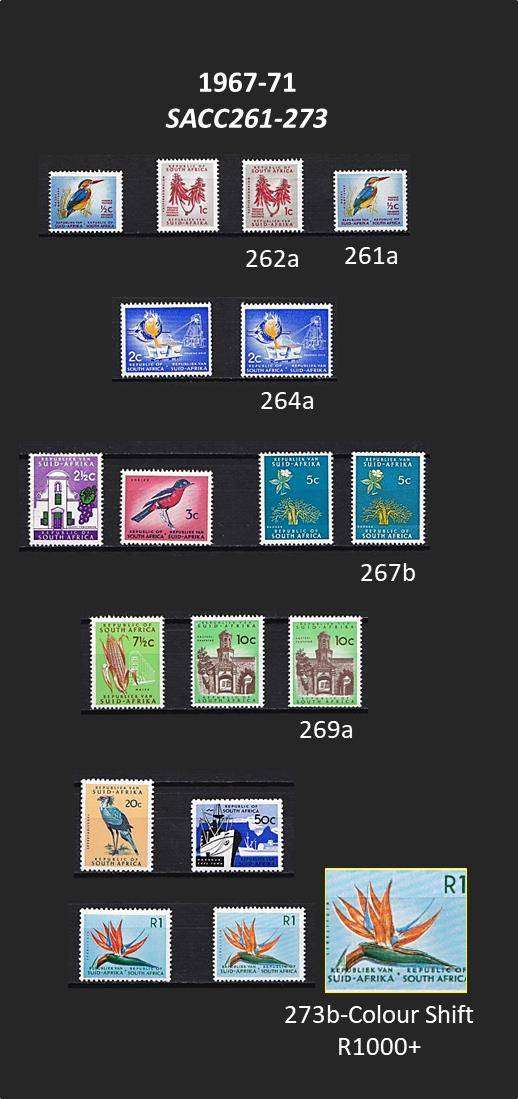 RSA First Definitive Issue - All Sets - UMM(**) - Difficult Collection/Scarce Var - CV = R9,000+++