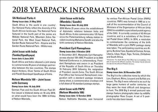 Scarce Complete 2018 UNOPENED South Africa Year Pack UMM (**) - Excellent Value