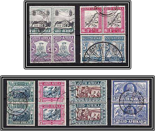 1938-1939 VFU Union Sets - Some Nice Postmarks! CV = R1,000++