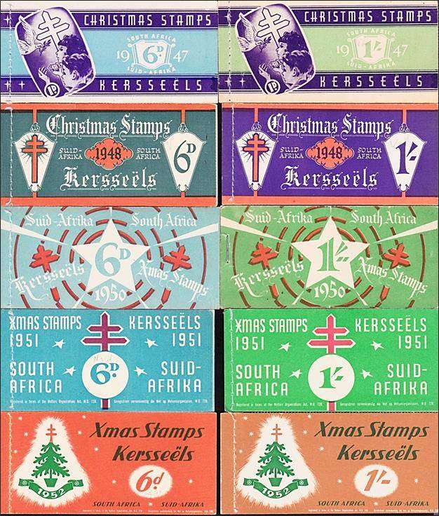 1947-1952 Cinderellas -10 x Complete Unexploded Booklets