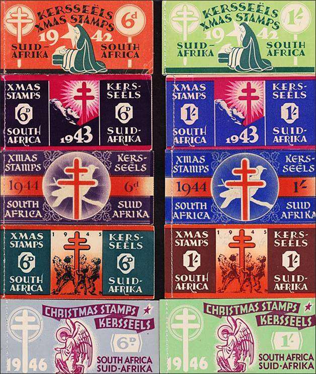 1942-1946 Cinderellas -10 x Complete Unexploded Booklets