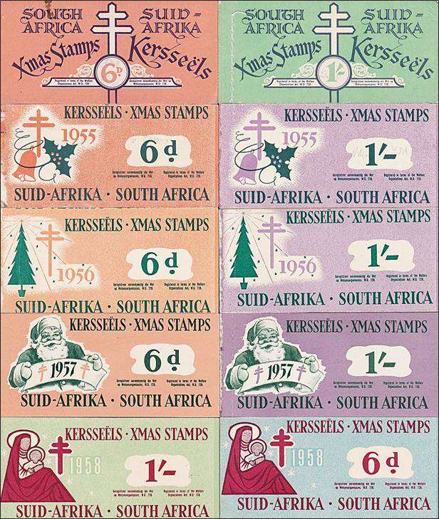 1953-1958 Cinderellas -10 x Complete Unexploded Booklets