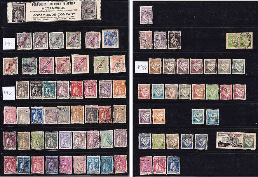 Fantastic Early Mozambique & Mozambique Company Collection of Mint & VFU Sets & Issues