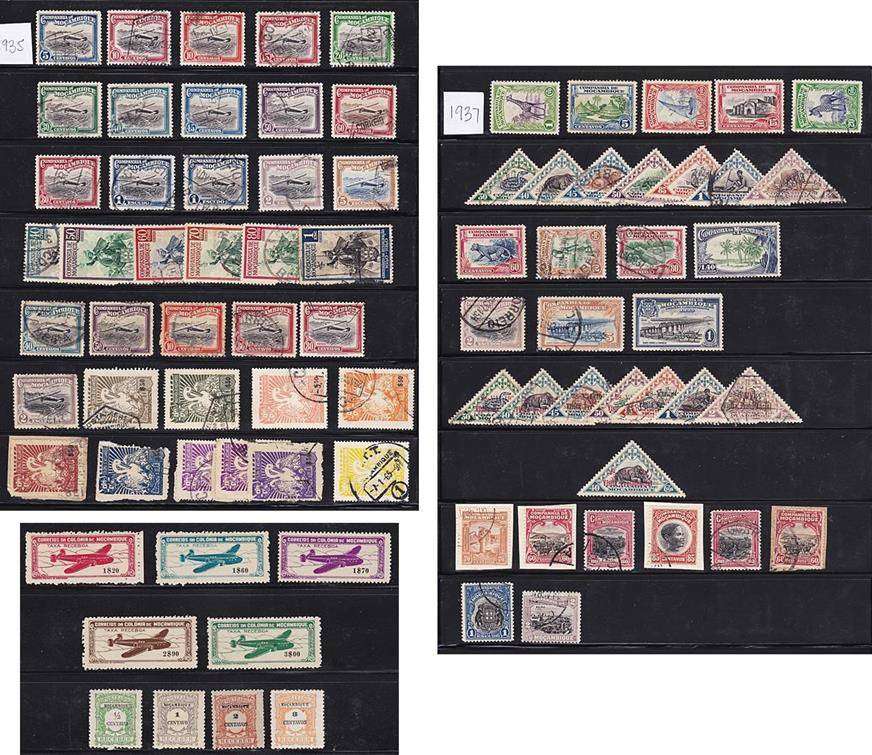 Fantastic Early Mozambique & Mozambique Company Collection of Mint & VFU Sets & Issues