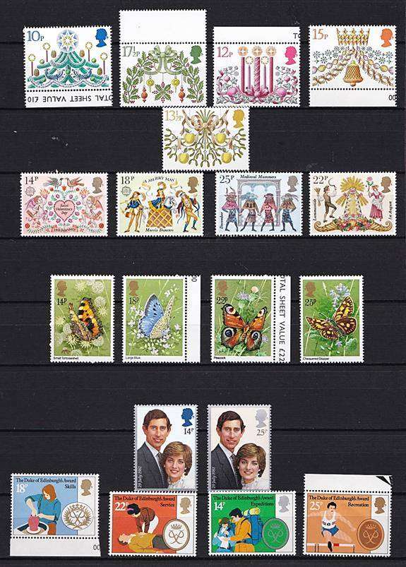 1977-1985 Selection of 40 x GBR UMM/MM (95% UMM) Sets - 1 x Bid per Set *** CV = R1,850+ ***