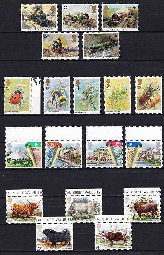 1977-1985 Selection of 40 x GBR UMM/MM (95% UMM) Sets - 1 x Bid per Set *** CV = R1,850+ ***