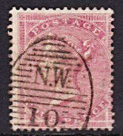 1855 GBR QV VFU 4d Red (SG.66a) GREAT POSTMARKING *** CV = R2,500+ ***