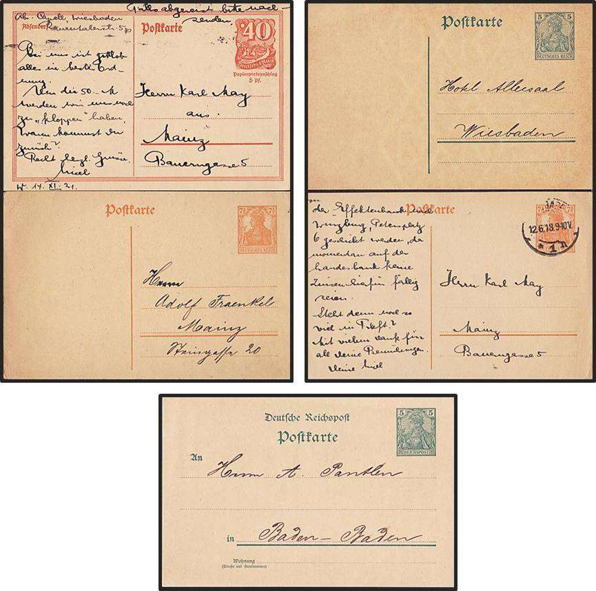15 x German Reich Early 1900s Postal History Postcards - 2 x Political Propaganda Items?