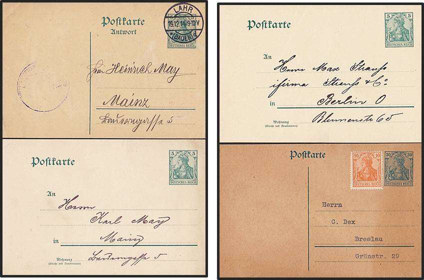 15 x German Reich Early 1900s Postal History Postcards - 2 x Political Propaganda Items?