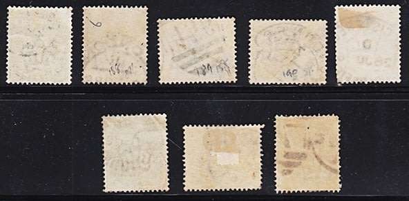 1883-84 GBR QV Fine Used Set (No 9d) Good Postmarking  *** CV = R20,000+ ***