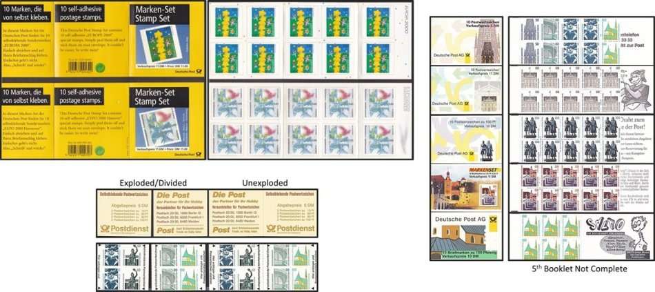 GERMANY - UNEXPLODED BOOKLETS (Most) *** SEE SCANS ***