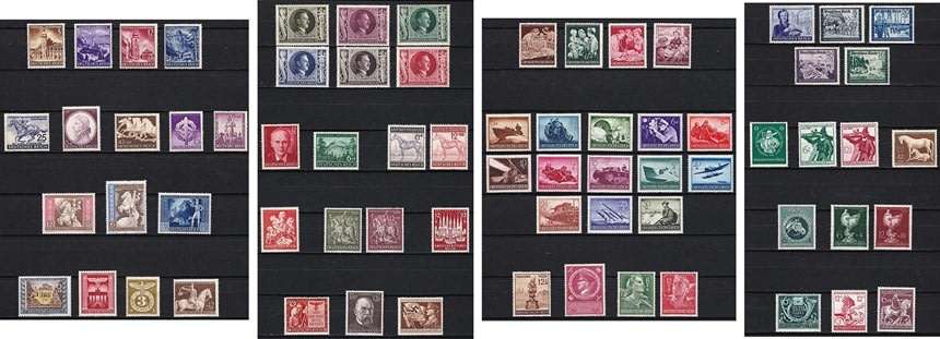 1941-45 German Reich Issues UMM/MM - Some High Value Items  *** CV = R1,750+ ***