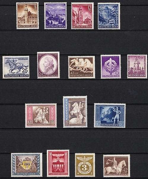 1941-45 German Reich Issues UMM/MM - Some High Value Items  *** CV = R1,750+ ***