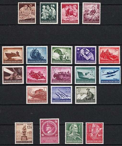 1941-45 German Reich Issues UMM/MM - Some High Value Items  *** CV = R1,750+ ***