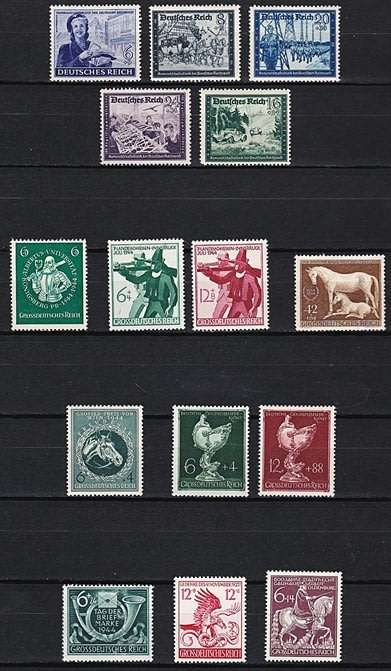 1941-45 German Reich Issues UMM/MM - Some High Value Items  *** CV = R1,750+ ***