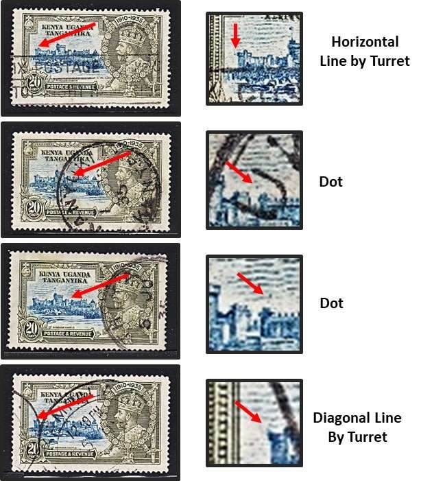 1935 Kenya Uganda & Tanganyika VARIETEIS INCLUDING LISTED  *** SCARCE WITH HIGH CV ***