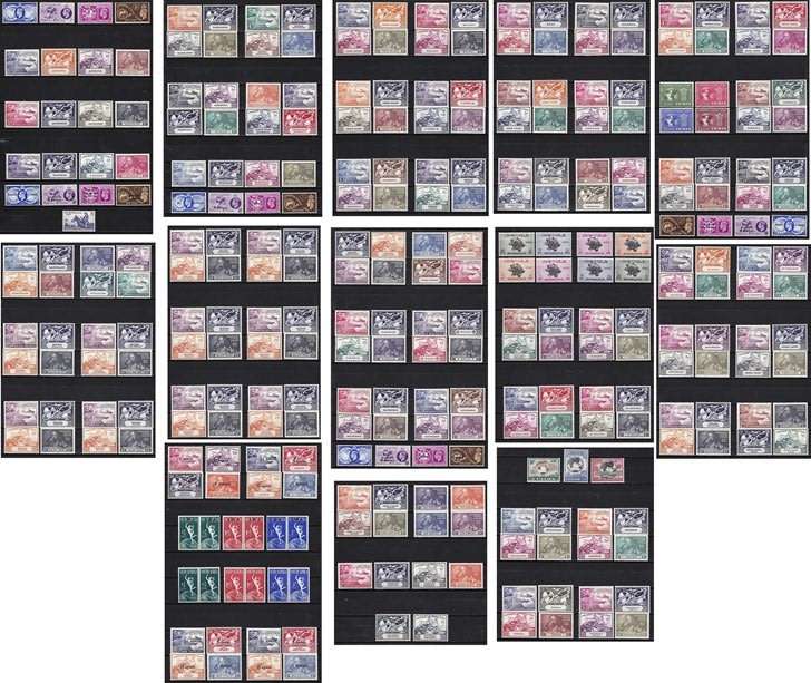 1949 UPU Complete UMM (**) Issues x 306 (Excl Fr. New Hebrides)   ***  CV = R8,000+ ***