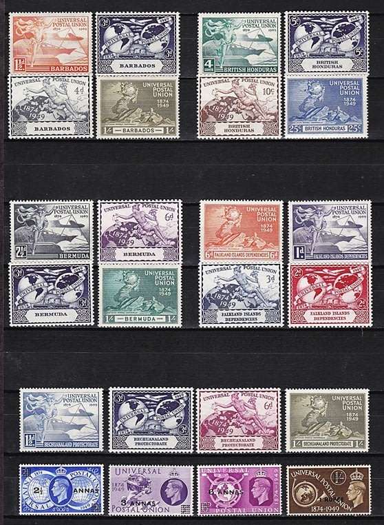 1949 UPU Complete UMM (**) Issues x 306 (Excl Fr. New Hebrides)   ***  CV = R8,000+ ***