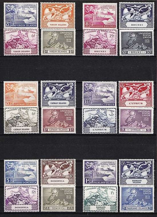 1949 UPU Complete UMM (**) Issues x 306 (Excl Fr. New Hebrides)   ***  CV = R8,000+ ***
