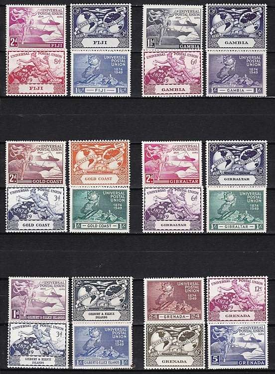 1949 UPU Complete UMM (**) Issues x 306 (Excl Fr. New Hebrides)   ***  CV = R8,000+ ***
