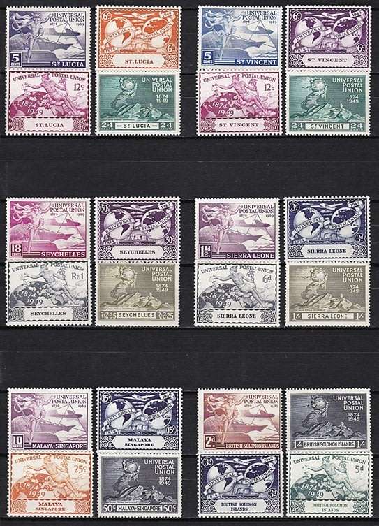 1949 UPU Complete UMM (**) Issues x 306 (Excl Fr. New Hebrides)   ***  CV = R8,000+ ***