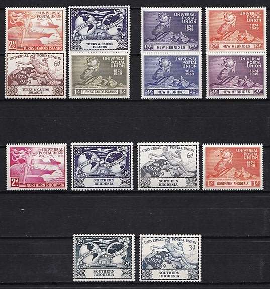 1949 UPU Complete UMM (**) Issues x 306 (Excl Fr. New Hebrides)   ***  CV = R8,000+ ***