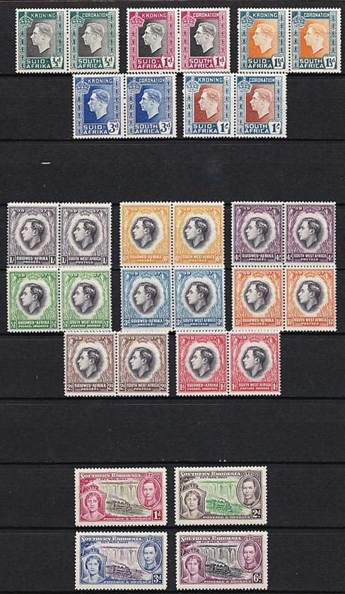 1937 Coronation Complete MM (*) Collection -  Newfoundland Large Set Missing *** CV = R4,000+ ***
